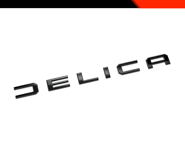 Suitable for Mitsubishi 25 Delica Mini Modified Rear Trunk Car Logo Letter Decorative Stickers Car Supplies