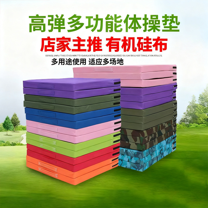 Yoga Gymnastics Mat, High-Elasticity, Multi-Functional Sports Training Mat, Comfortable and Wear-Resistant Silicone Cloth, Children's Dance Practice Mat