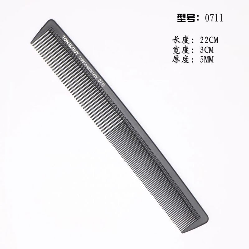 ブラックトニーカバーカットロングヘア櫛男性レディース両面裁断櫛ヘアカット櫛静電防止髪櫛髪櫛|undefined