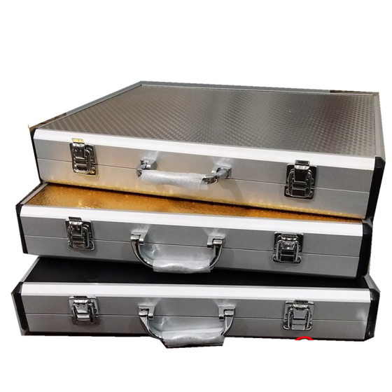 Portable Aluminum Alloy Suitcase Large Capacity Instrument Shockproof Toolbox Multifunctional Aluminum Alloy Storage Box