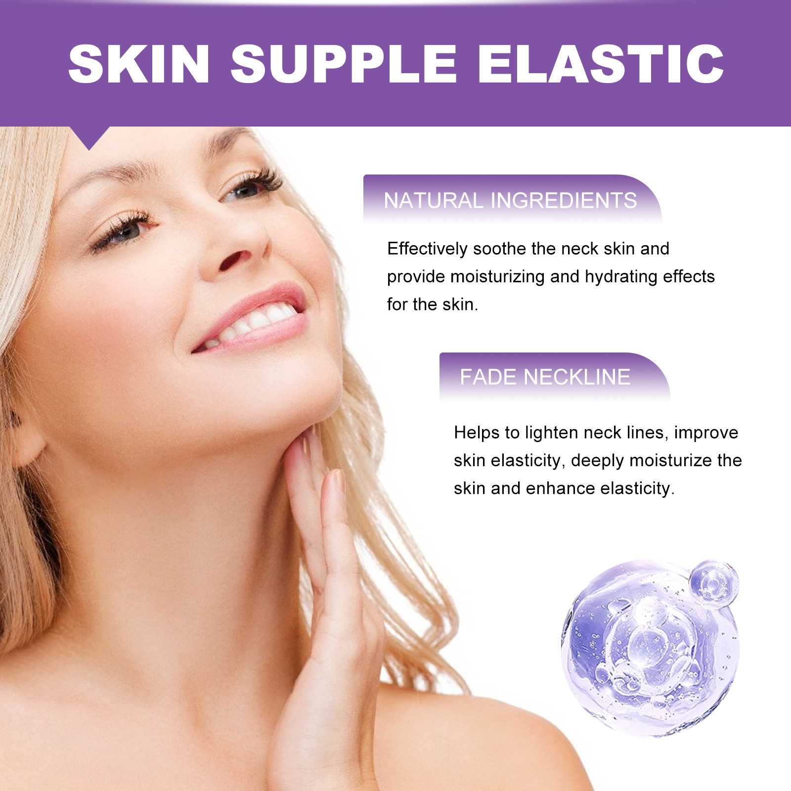 Creme Firmador para Pescoço Hoygi para clarear linhas, hidratar, resistir a rugas, firmar e iluminar a pele, cuidados com o pescoço_voghion.com