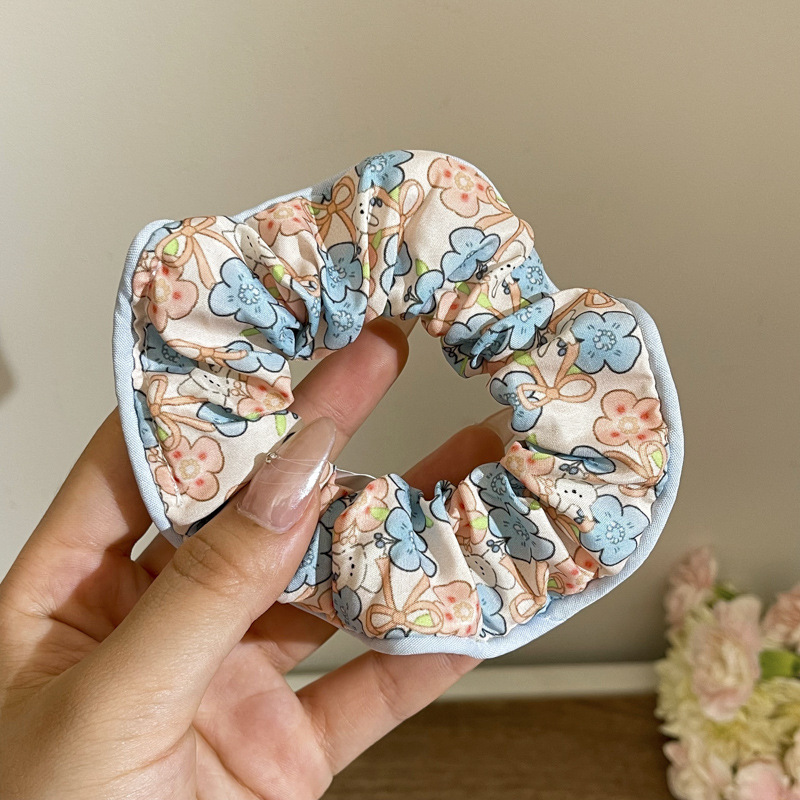 Pequeño, fresco y dulce, lazo para el cabello de intestino grueso, linda cuerda para el cabello a cuadros, atmósfera coreana, cuerda para el cabello, tocado de goma