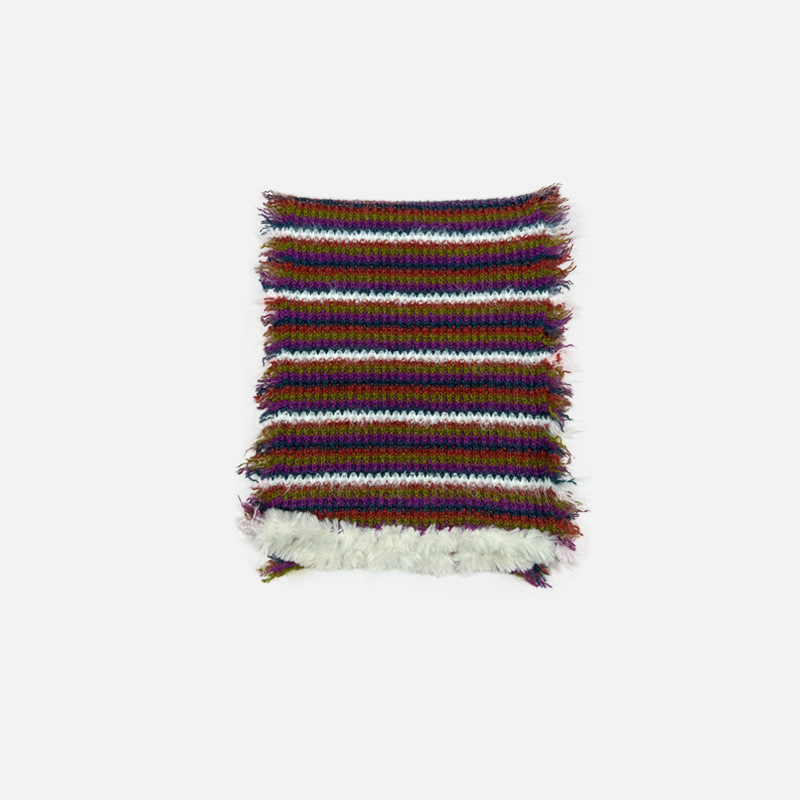 Design gefühl hand-genäht rand Amerikanischen vintage patchwork farbe wolle rand lose gestreiften gestrickten schal frauen winter atmosphäre gefühl wolle lätzchen_voghion.com
