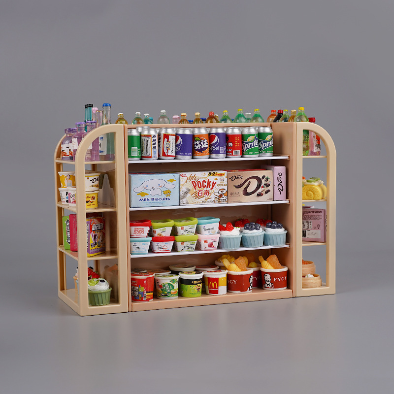 [4면선반] 밝은 나무색상丨중복없는 30개 무료제품 + 접착제