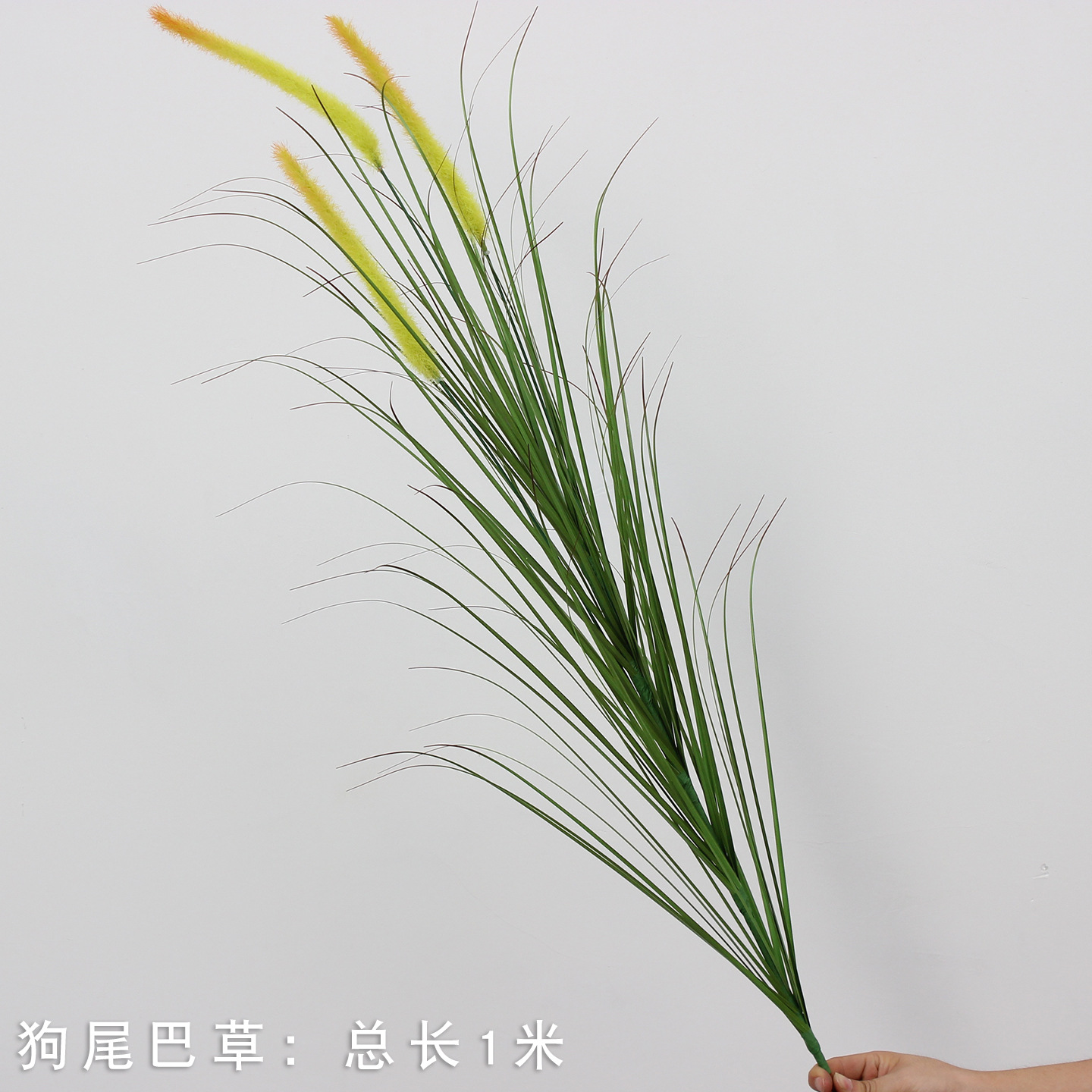 2025 nueva imitación de plantas verdes de flores de hierba de hierba decoración de fondo de boda flores verdes colgantes flor de bodas