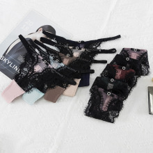 新款轻薄火辣T裤细带镂空诱惑三角裤女情趣低腰蕾丝性感丁字裤