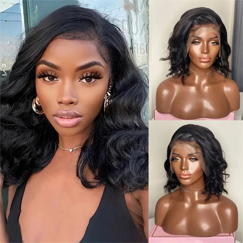 Synthetic Lace Wig Long Wavy Hair Extensions Versatile Styling_voghion.com
