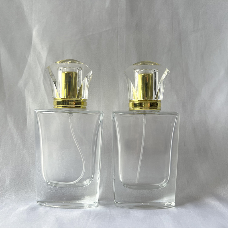 现货B109-30ml 轻奢风螺口香水瓶透明玻璃瓶化妆品分装喷雾空瓶子