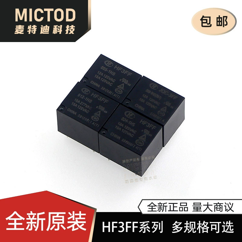 Реле Hongfa HF-JQC-3FF-5 005-9 009-12 012 24 024 VDC-1HS 4P