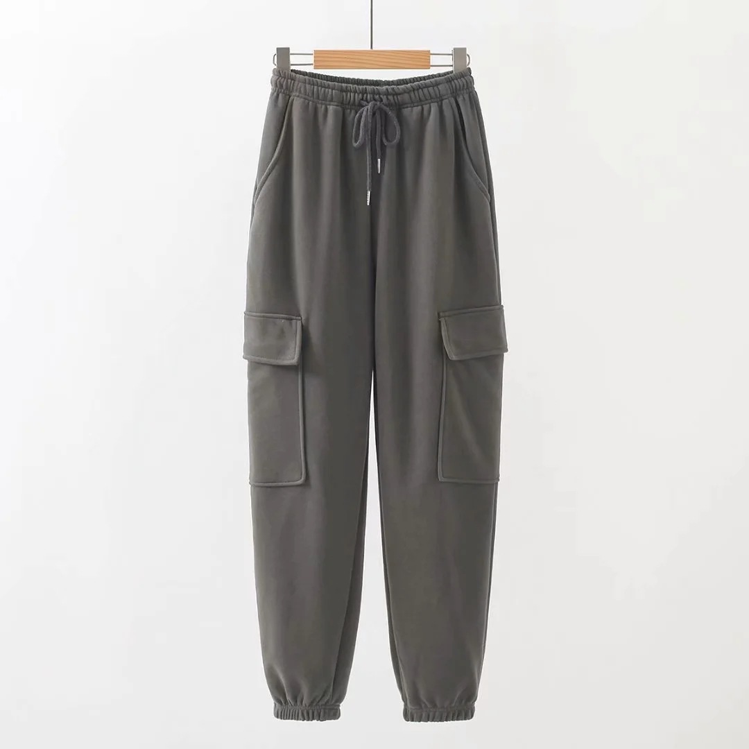 Autumn/winter new plus velvet sweatpants NSAC20142