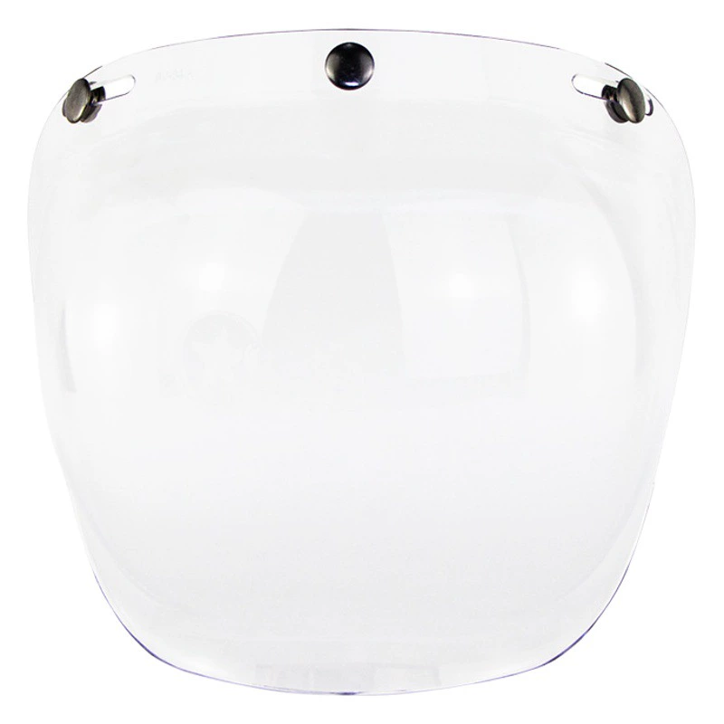 Мотоциклетный шлем, ретро-шлем, с визором-«пузырем», трехкнопочный, ветрозащитный, антибликовый, с креплением.