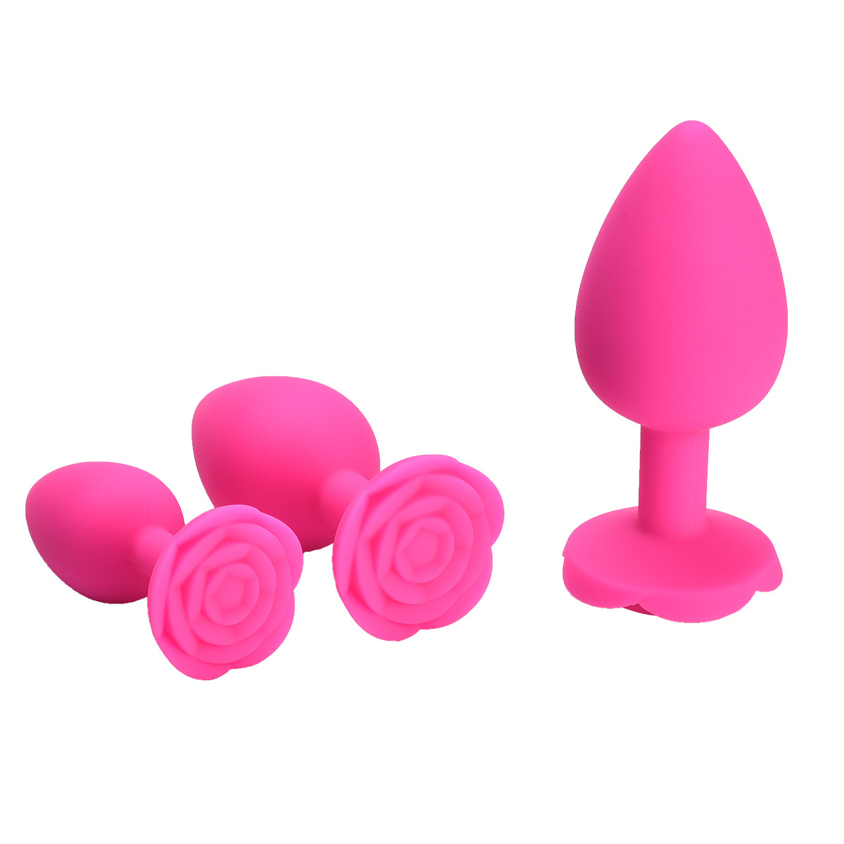 Nuovo plug anale in silicone a forma di rosa rossa, giocattoli alternativi e prodotti di intrattenimento_voghion.com