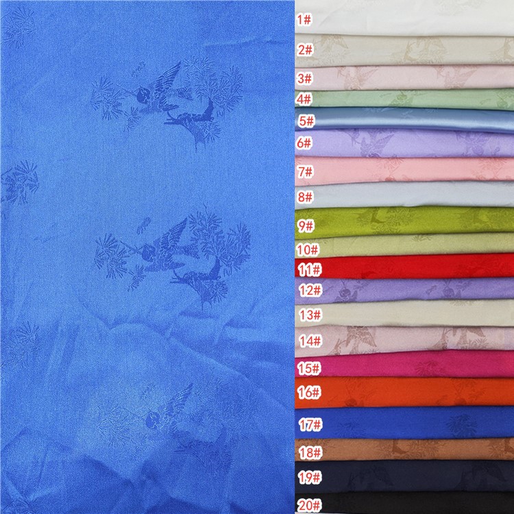 TH-110#新品色丁暗纹提花 国风衬衫旗袍连衣裙汉服影视服饰里衬料