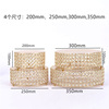 Cross -border hot -selling crystal cake frame wedding dessert display rack acrylic mirror cake disk rhinestone