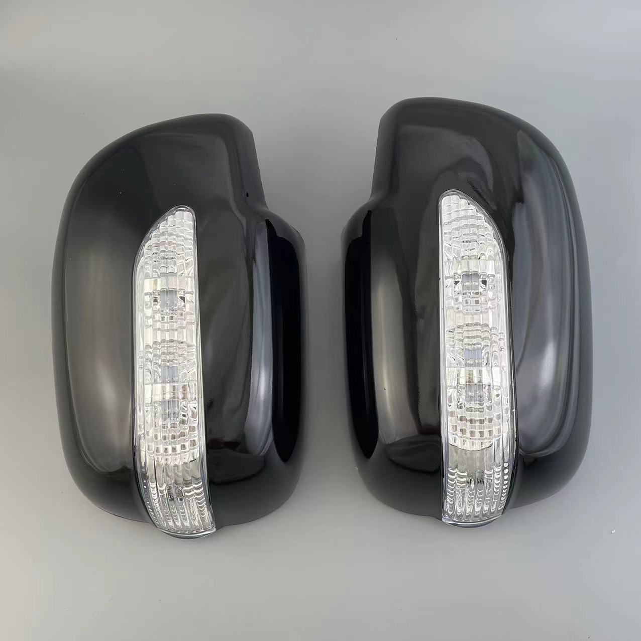 Para Tacoma Modificación Cobertura de espejo retrovisor de fibra de carbono + cubierta de mango Adjunto 05 - 15 Tacoma