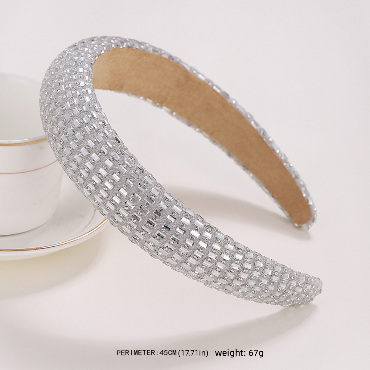 Estilo coreano línea de pesca exquisita cuentas de cristal diadema ancha moda multi-fila diadema de cristal Taobao accesorios para el cabello al por mayor