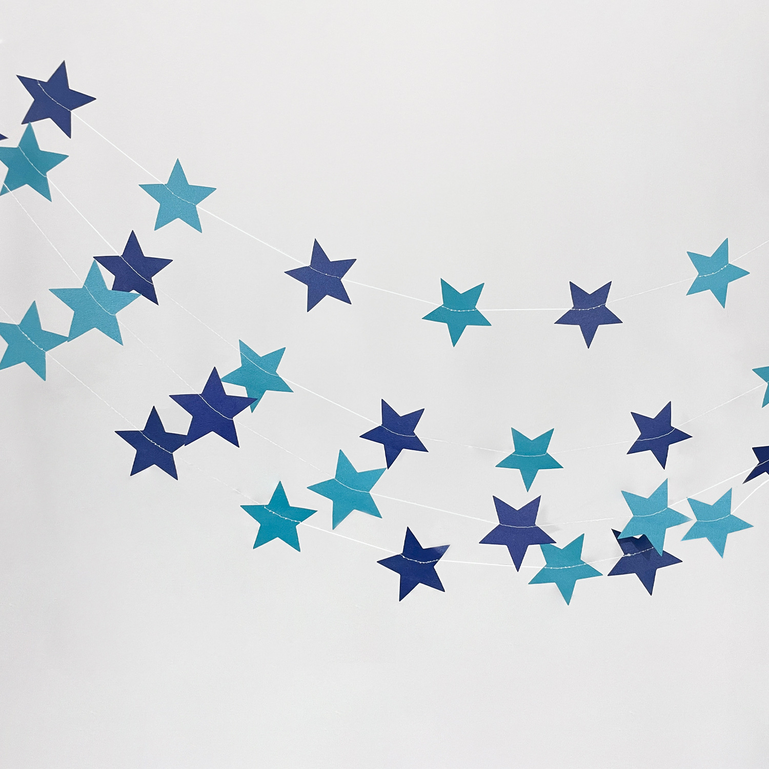 Coche de costura azul oscuro azul claro 4m