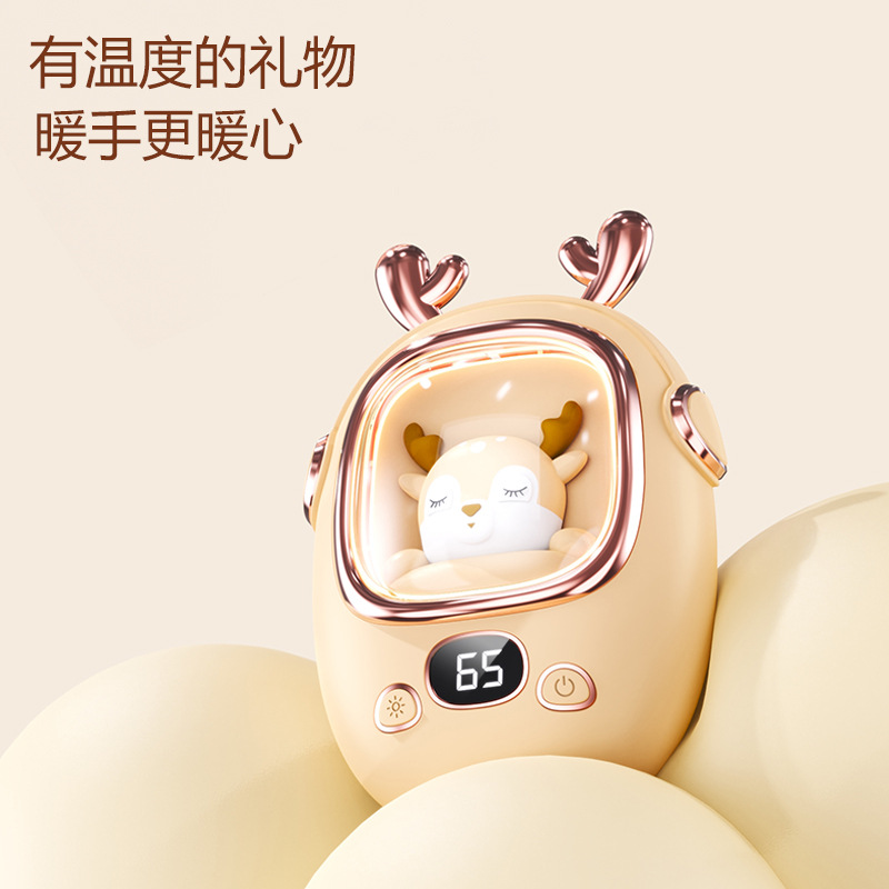 Calentador de manos eléctrico USB 2025, mini bolsa térmica recargable, regalo de invierno para estudiantes