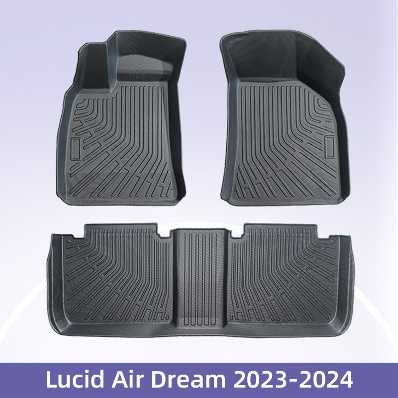 Aplicable a Lucid Air Dream EV Pure Electric 2023 - 2024 3D todo el tiempo TPE cojín de pie maletero