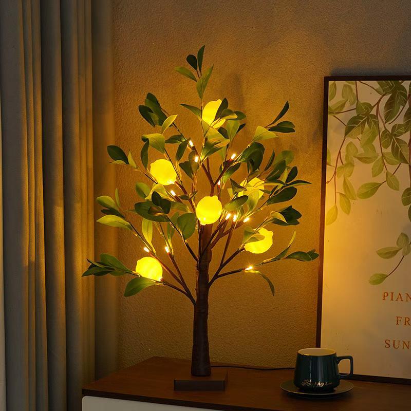 Simulated Lemon Tree Led Light Home Desktop Decoration Light Birch Tree Night Light Holiday Party Creative Atmosphere Light Simulated Lemon Tree Led Light Home Desktop Decoration Light Birch Tree Night Light Holiday Party Creative Atmosphere Light