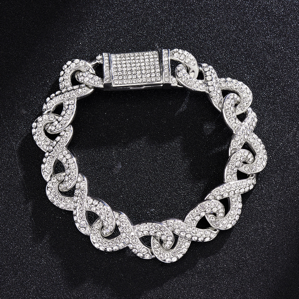 61g Weight Bracelets, Necklace Classification 1 Piece Quantity Daily, Street Occasion Alloy Material Geometric Pattern All Seasons Season Unisex Gender Plating Design Hip-Hop Style Unisex Hip-Hop Bracelets Necklace Geometric Alloy Men Necklace Sets 14