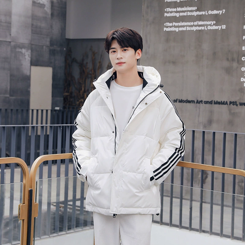 Winter short velvet down jacket for beloved, increased thickness, duck down