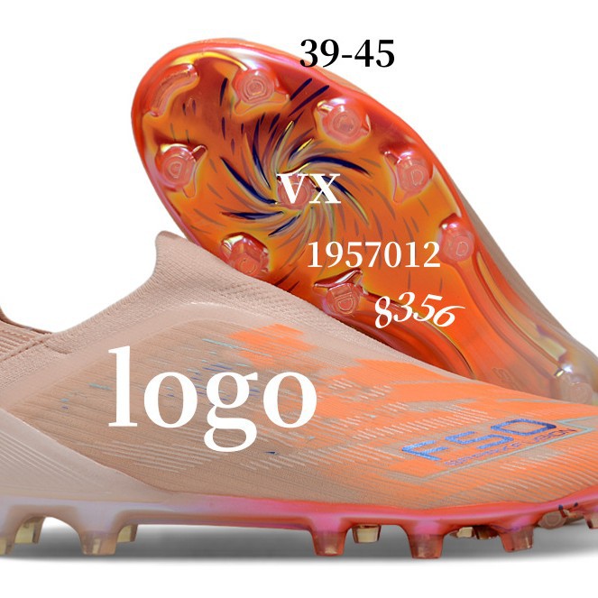 Putian exporta transfronterizos zapatos de fútbol para hombre nuevos de la serie X de la Copa Mundial F50FG sin clavos y sin cordones para competición y estudiantes.