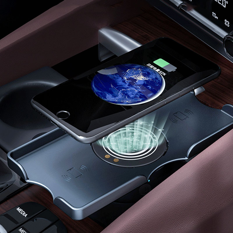 百羽汽车车载手机支架无线充电导航车用固定多功能车内手机架专用