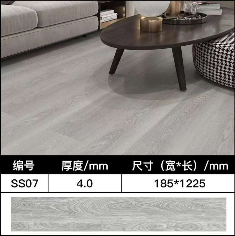 SPC石塑床ロック耐磨耗ホテルのリフォーム改造環境保護家庭用模造木PVC人字石晶床|undefined