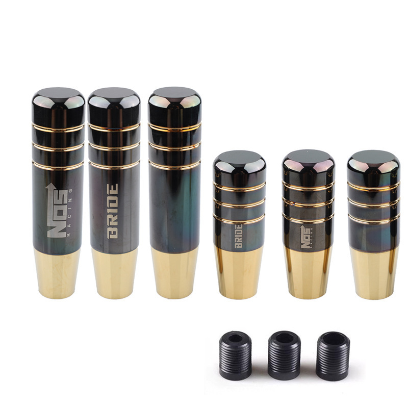 Universal Modified NOS Bride Black Gold Shift Knob