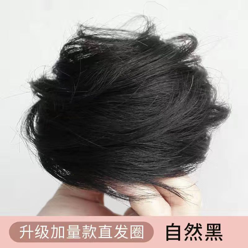 Cabeza de pelo real, anillo de pelo de simulación, bolsas de pelo de pino, bolsas de pelo de estilo antiguo, bandeja de pelo, brote de flores, artefacto mágico