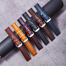 批发现货油蜡皮真皮dw手表表带配件适用于三星fit3watch8手表带