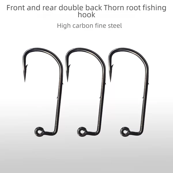Root Hook Minor Root Fishing Lead Hook Bare Hook Luya Double Backstab Anti-Bait Lead Hook