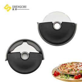塑料圆形披萨刀圆形披萨轮刀不锈钢饼干刀面团刀介饼器烘焙工具