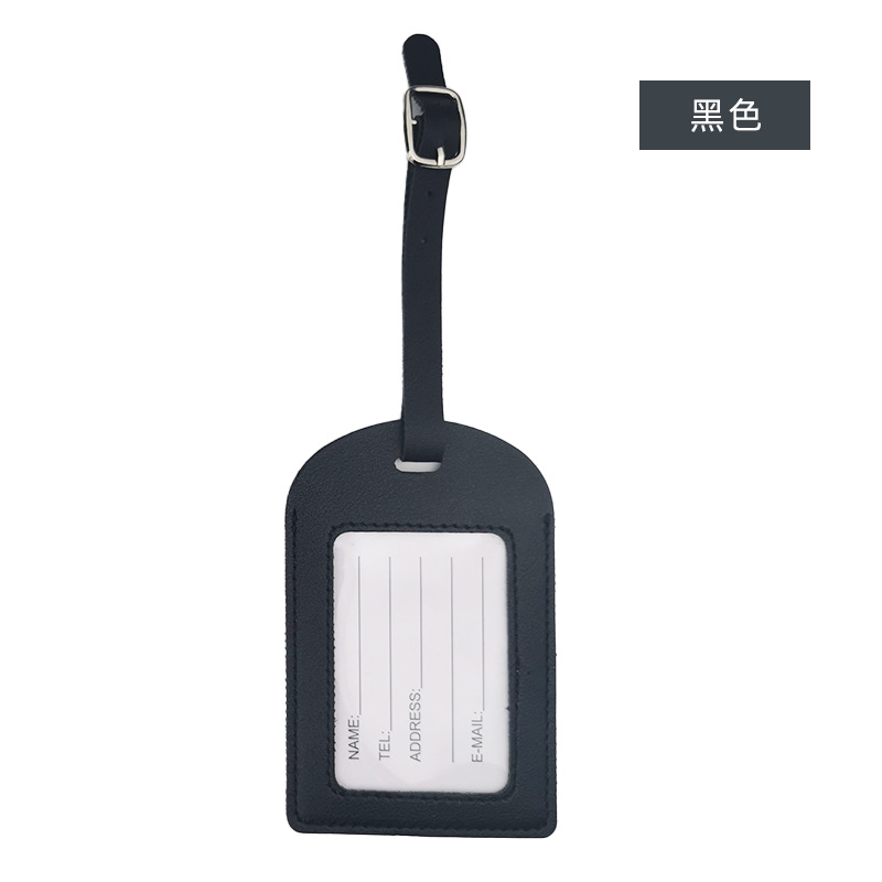 Nueva tarjeta de embarque de avión de cuero multicolor transfronteriza, etiqueta de equipaje creativa, etiqueta de equipaje de pu de cuero de facturación