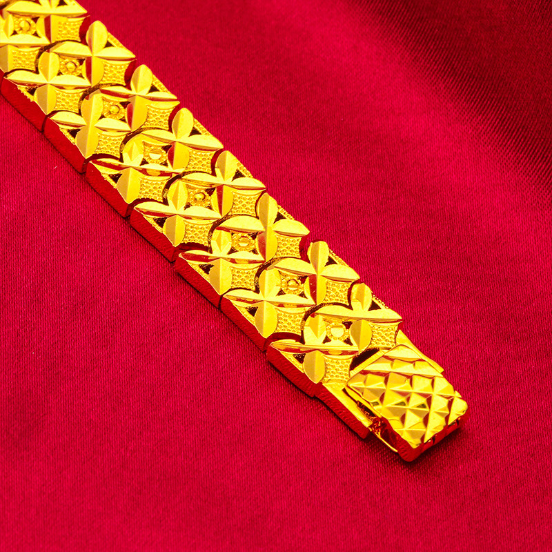 Gioielli unisex Gioielli di moda Bracciale con chiusura a foglia d'oro Bracciale con foglia_voghion.com