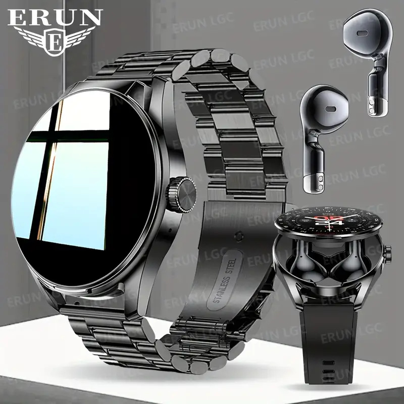 temu クロスボーダー人気スポーツ アウトドア スマートウォッチ D8 ツーインワン TWS Bluetooth 通話心拍数スポーツ睡眠