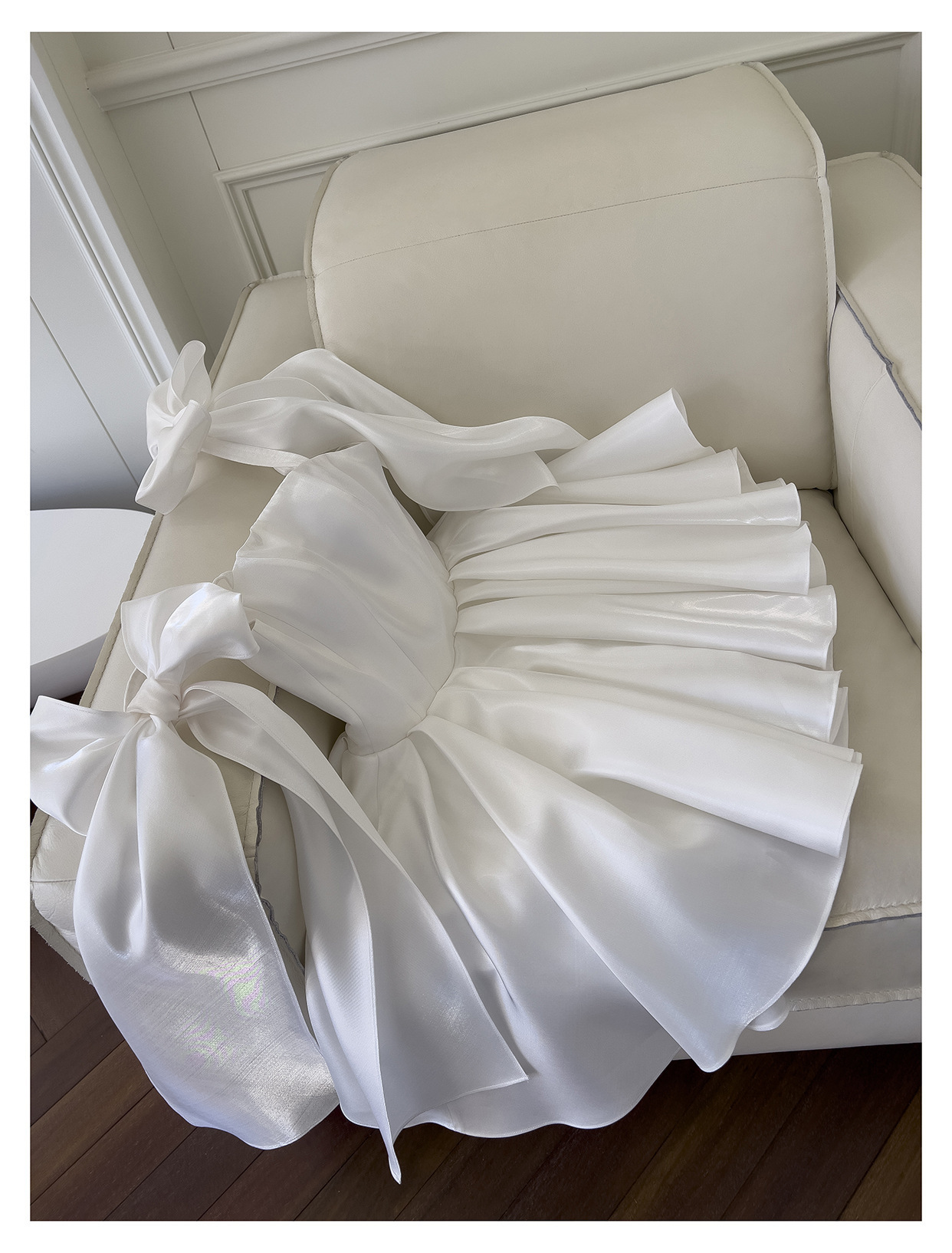 French-style Vintage Bow-tie 2026 New Model, Puffy Skirt, Strapless Mini Dress For Birthday Party_ecoleips.com