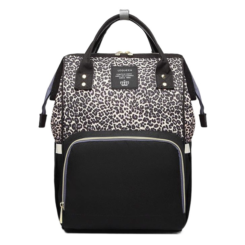 LEQUEEN mummy bag fashion multi-functional large capacity mother and baby bag New Mom out backpack