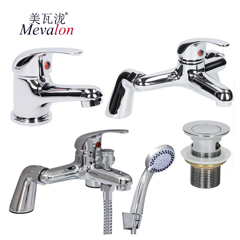Factory direct supply vertical foreign trade UK Germany corner bathtub hot and cold faucet Jordon triple shower set Factory direct supply vertical foreign trade UK Germany corner bathtub hot and cold faucet Jordon triple shower set