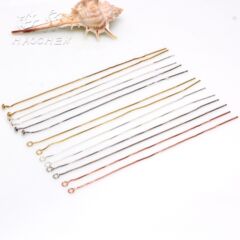 耳飾りシンプルでファッション的な銅メッキ保色箱チェーン耳線手作りイヤリング流蘇チェーンアクセサリー部品