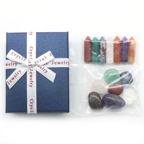 1261-Hexagonal Pillar Set Hexagonal Pillars Colorful 7 Pieces Irregular Colorful 7 Pieces Color Box Packaging Cross-border Supply
