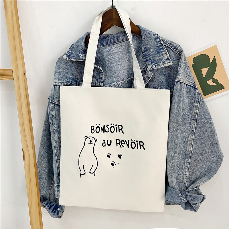 Bolsos de mujer para estudiantes, bolsos de hombro, bolsos de hombro cómodos con estampado femenino, bolsos de tela simples, bolsos de compras de viaje, patrones autodeterminados