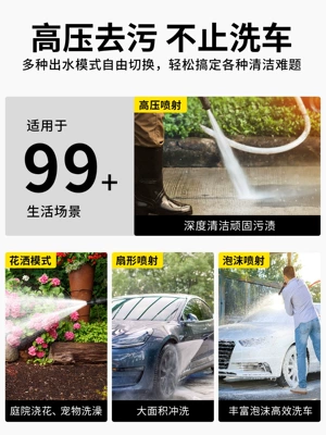 Car washing machine | home use, high-pressure floor cleaning