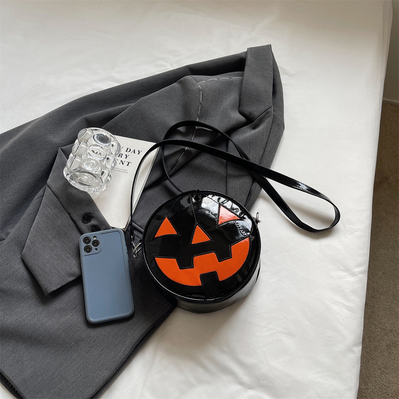 国境を越えた欧米2025新型ファッション斜めショルダーバッグハロウィーンの個性的な装飾キャンディープレゼントのショルダーバッグ|undefined