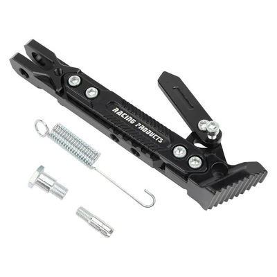 Cross-border best-selling motorcycle modification accessories: CNC aluminum alloy adjustable parking side stand with anti-slip support (Motorcycle General Parts)