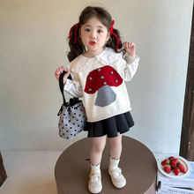 女童马甲春秋2025新款针织毛线背心洋气儿童韩系春装马夹小童坎肩