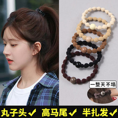 高弾性ビーニーヘアロープ 2025 クラシックな新しいスタイルのヘアネクタイエンドウ豆ポニーテールヘアバンドゴムバンドスポーツ非伸縮性と耐久性