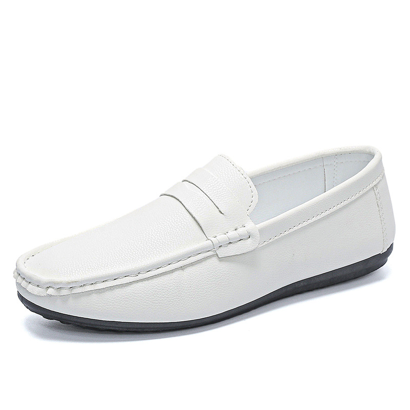 Men's casual leather shoes Soft soft soled shoes men's foot casual loafers_voghion.com