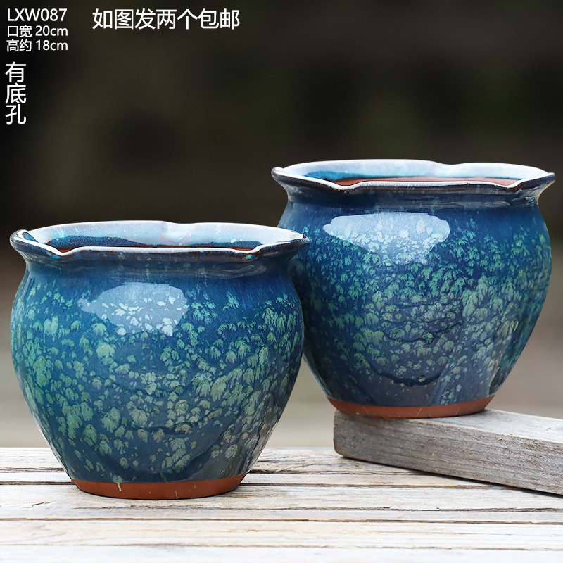 大号大口径花盆家用法师月季盆栽三角梅花盆陶瓷透气多肉花盆包邮|undefined